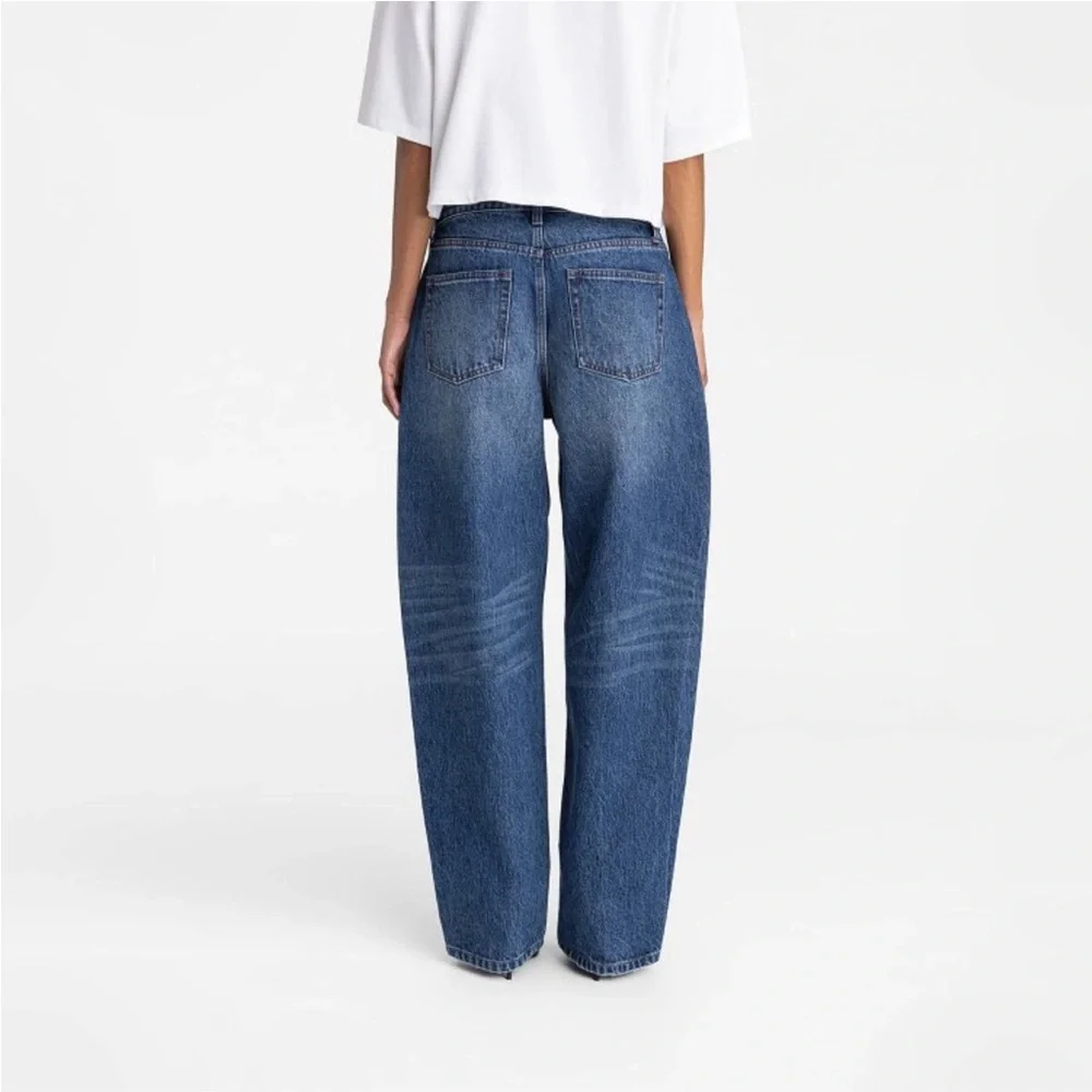 KBB by KAHLANA x Target Mid-Rise Wide Leg The Kahlana Jean Dark Wash - Picture 2 of 3